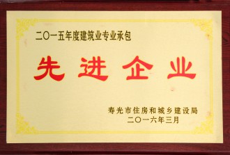 2015年度建筑业**承包**企业